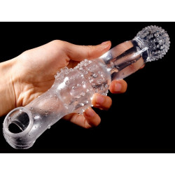 ExtendMyDick Gaine de pénis avec picots Penpik 20 x 5.5 cm Transparente